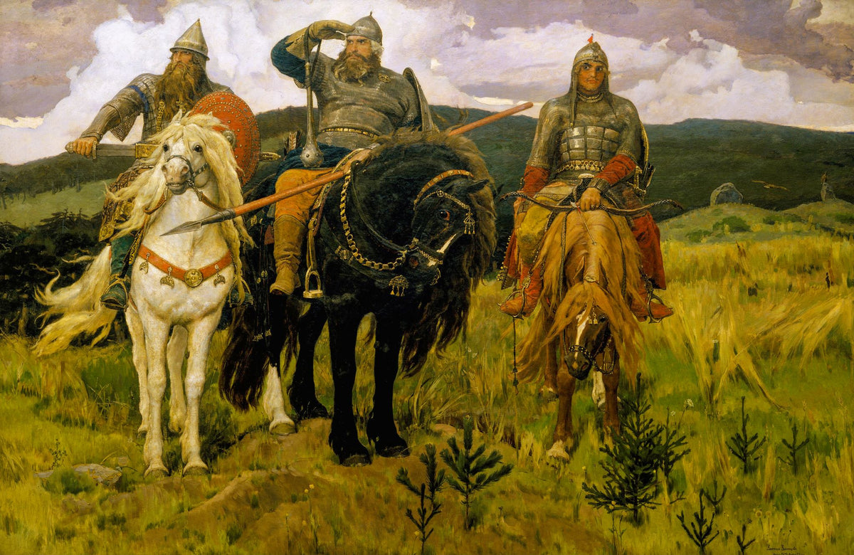 Bogatyri – Viktor Vasnetsov, 1898, framed
