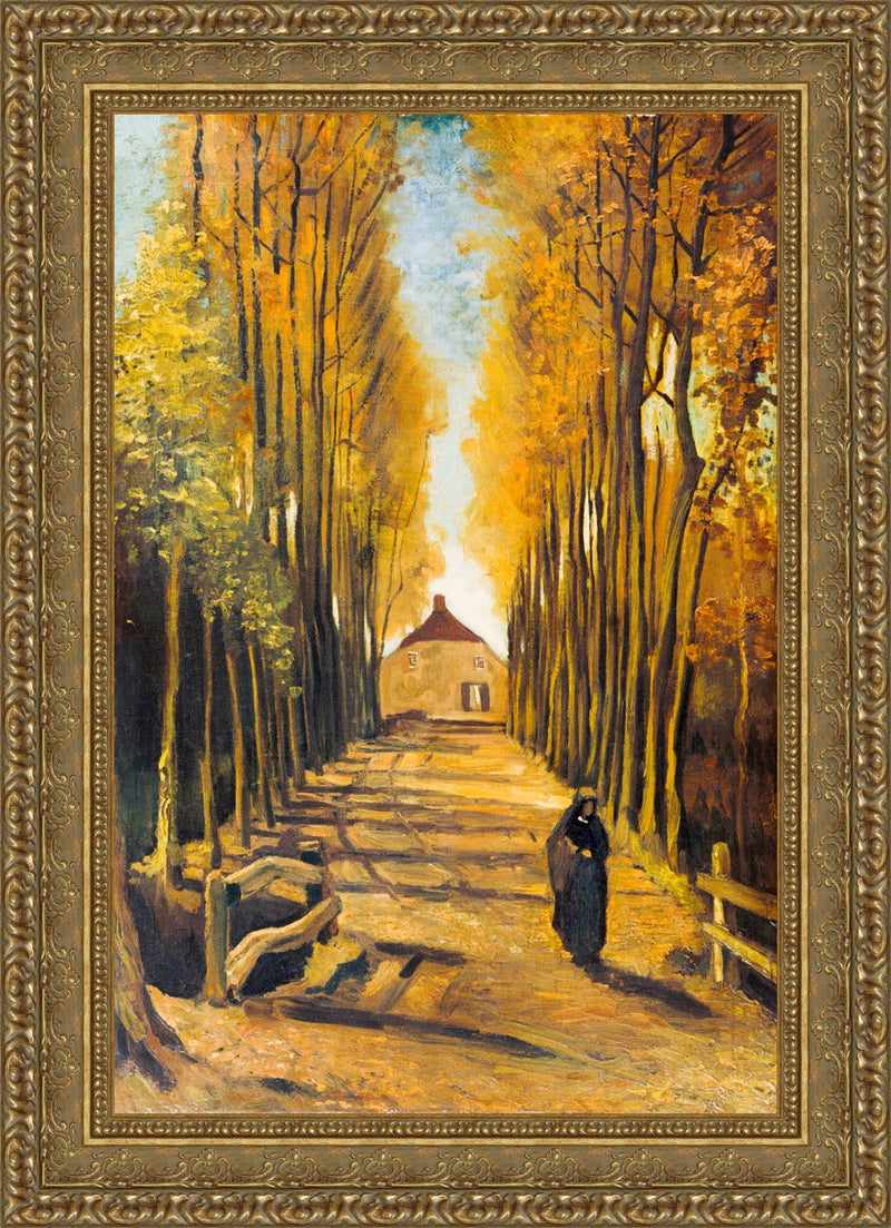 Avenue of Poplars in Autumn – Vincent van Gogh, 1884