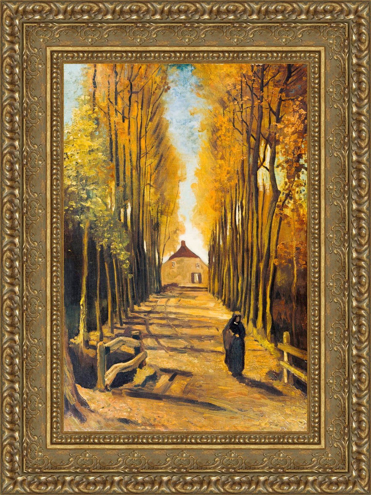 Avenue of Poplars in Autumn – Vincent van Gogh, 1884