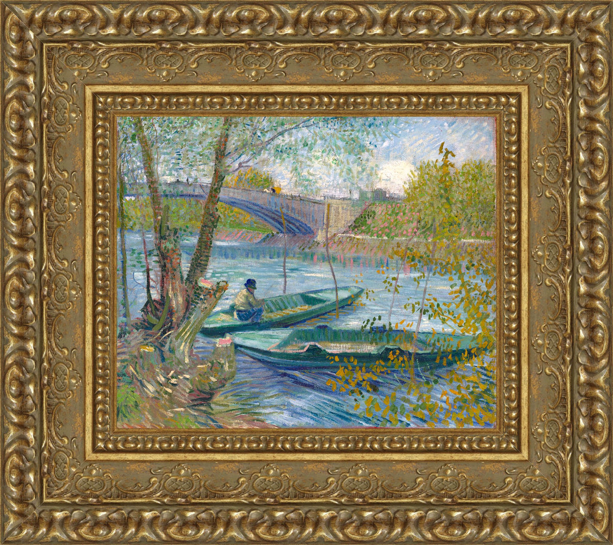 Fishing In Spring The Pont De Clichy Asnieres – Vincent van Gogh, 1887