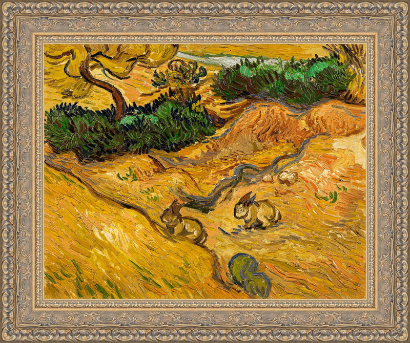 Field with Two Rabbits – Vincent van Gogh, 1889