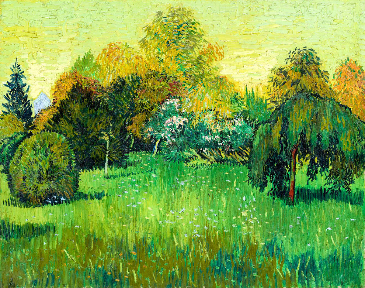 The Poet's Garden – Vincent van Gogh, 1888, framed