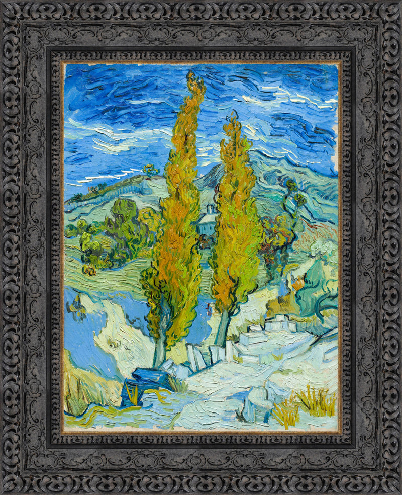 Two Poplars in the Alpilles Near Saint-Rémy – Vincent van Gogh, 1889