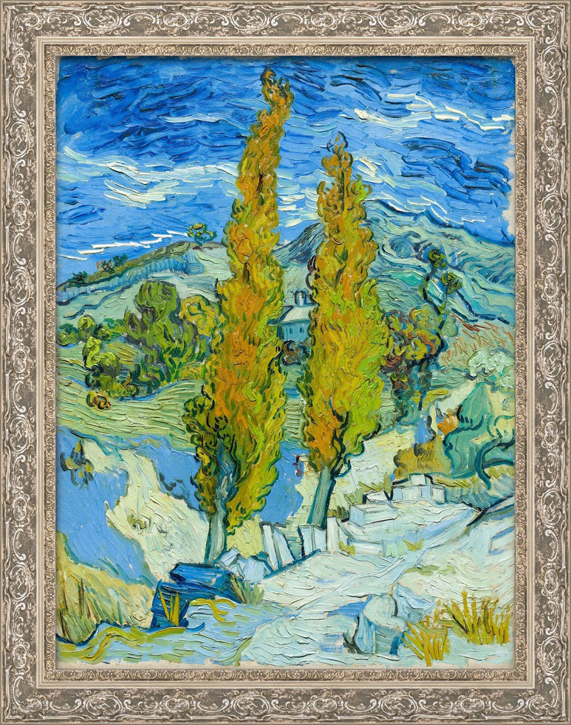 Two Poplars in the Alpilles Near Saint-Rémy – Vincent van Gogh, 1889