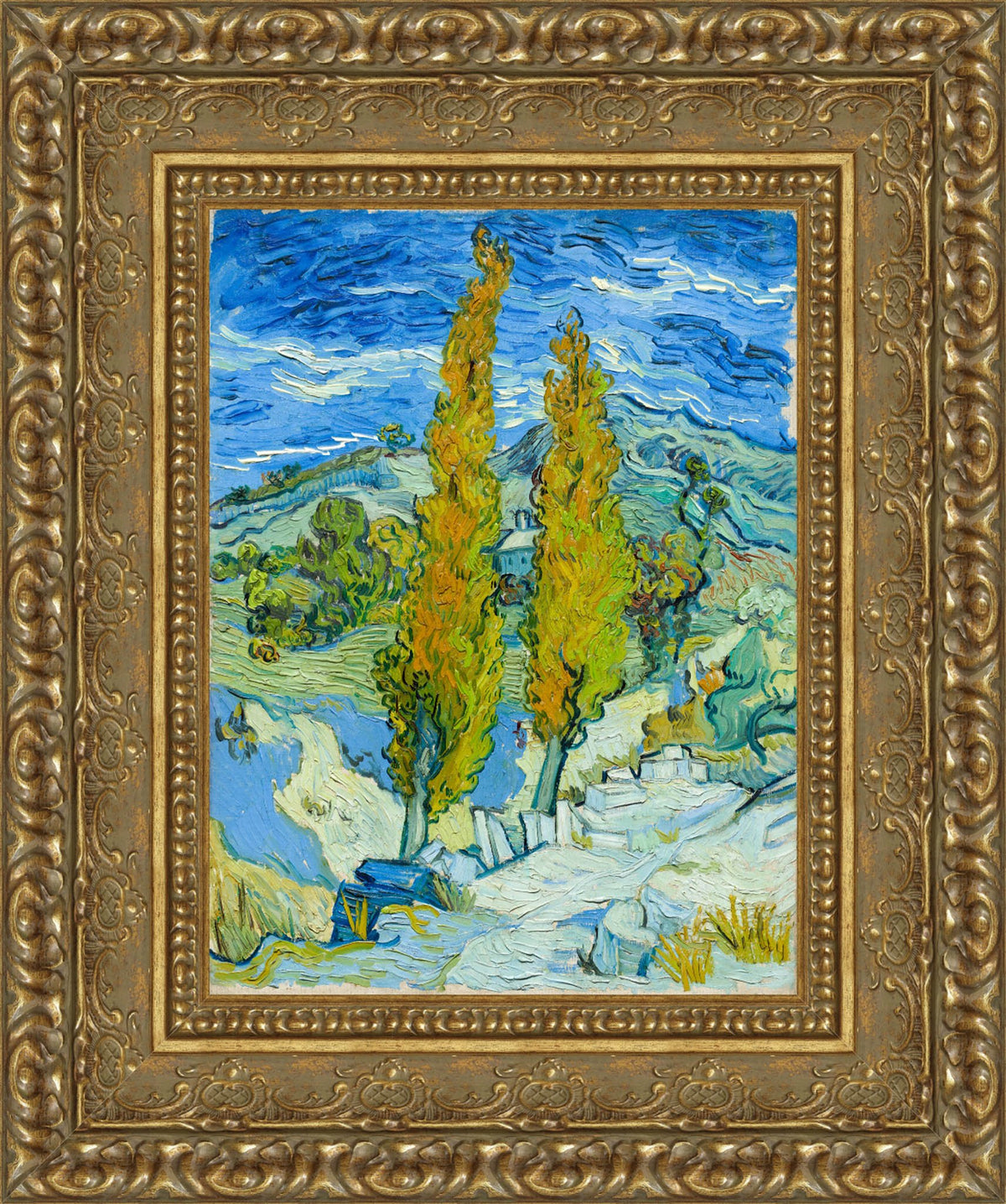 Two Poplars in the Alpilles Near Saint-Rémy – Vincent van Gogh, 1889