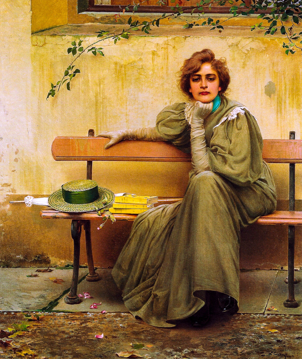 Dreams – Vittorio Matteo Corcos, 1896, framed