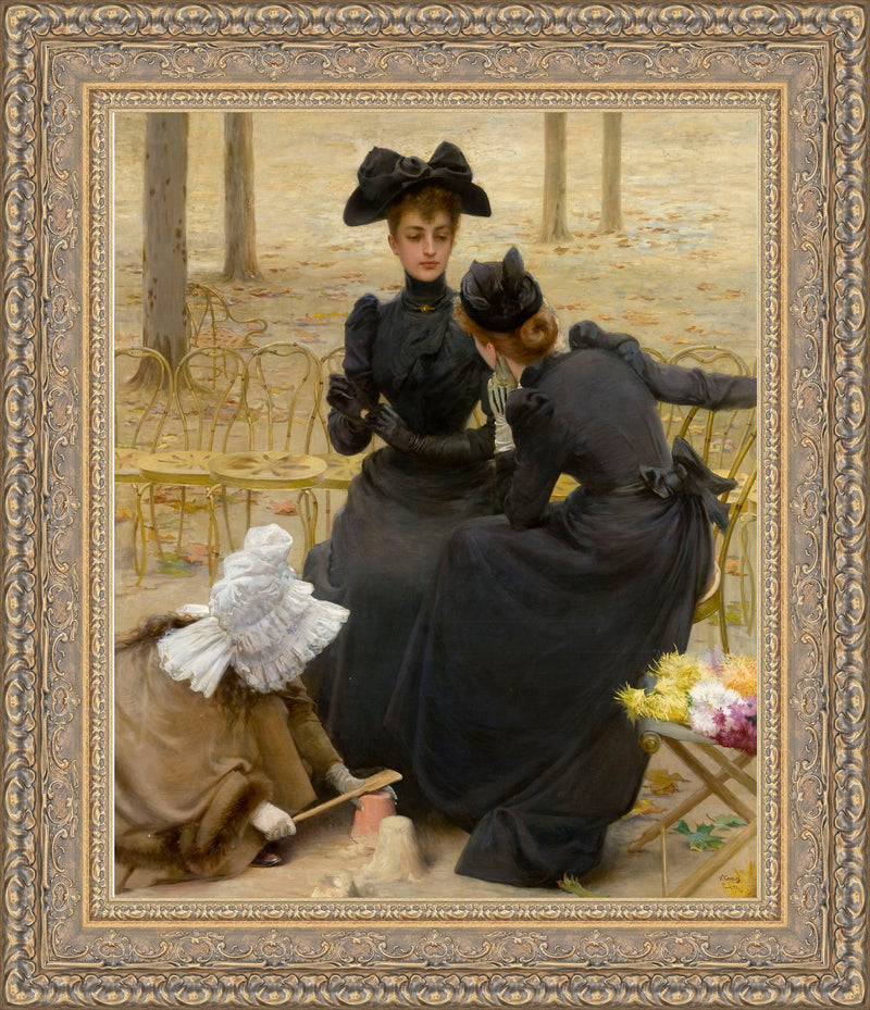 The Governesses at the Champs-Elysees, Paris – Vittorio Matteo Corcos, 1892
