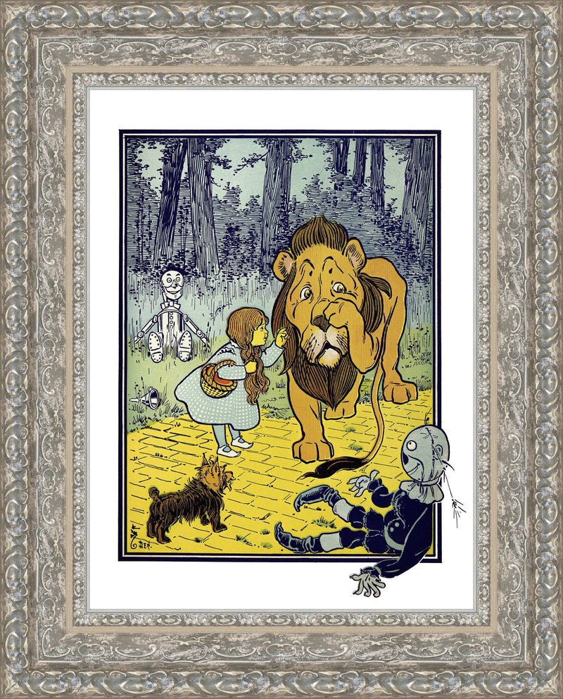 Dorothy Meets the Cowardly Lion – W. W. Denslow, 1900