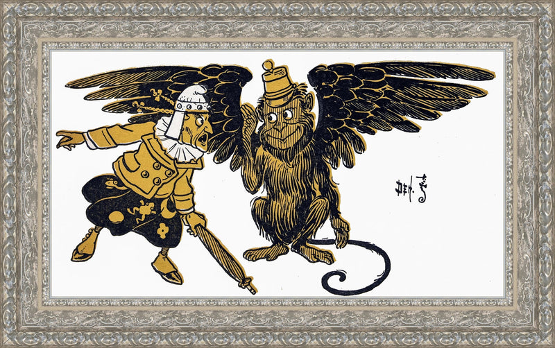 The Winged Monkey and the Tin Woodman - W. W. Denslow, 1900