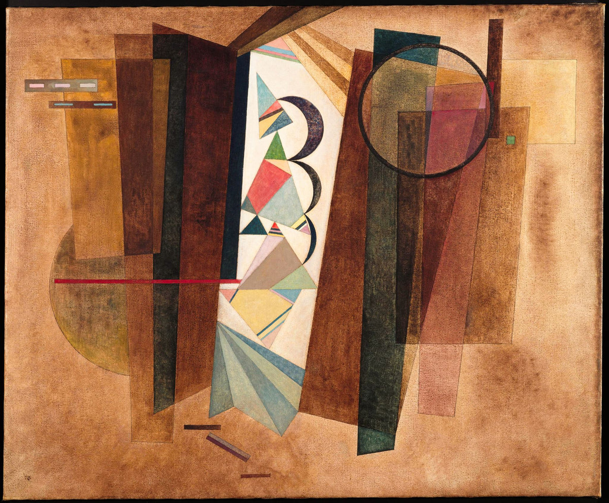Development in Brown (Développement en Brun) – Wassily Kandinsky, 1933, framed