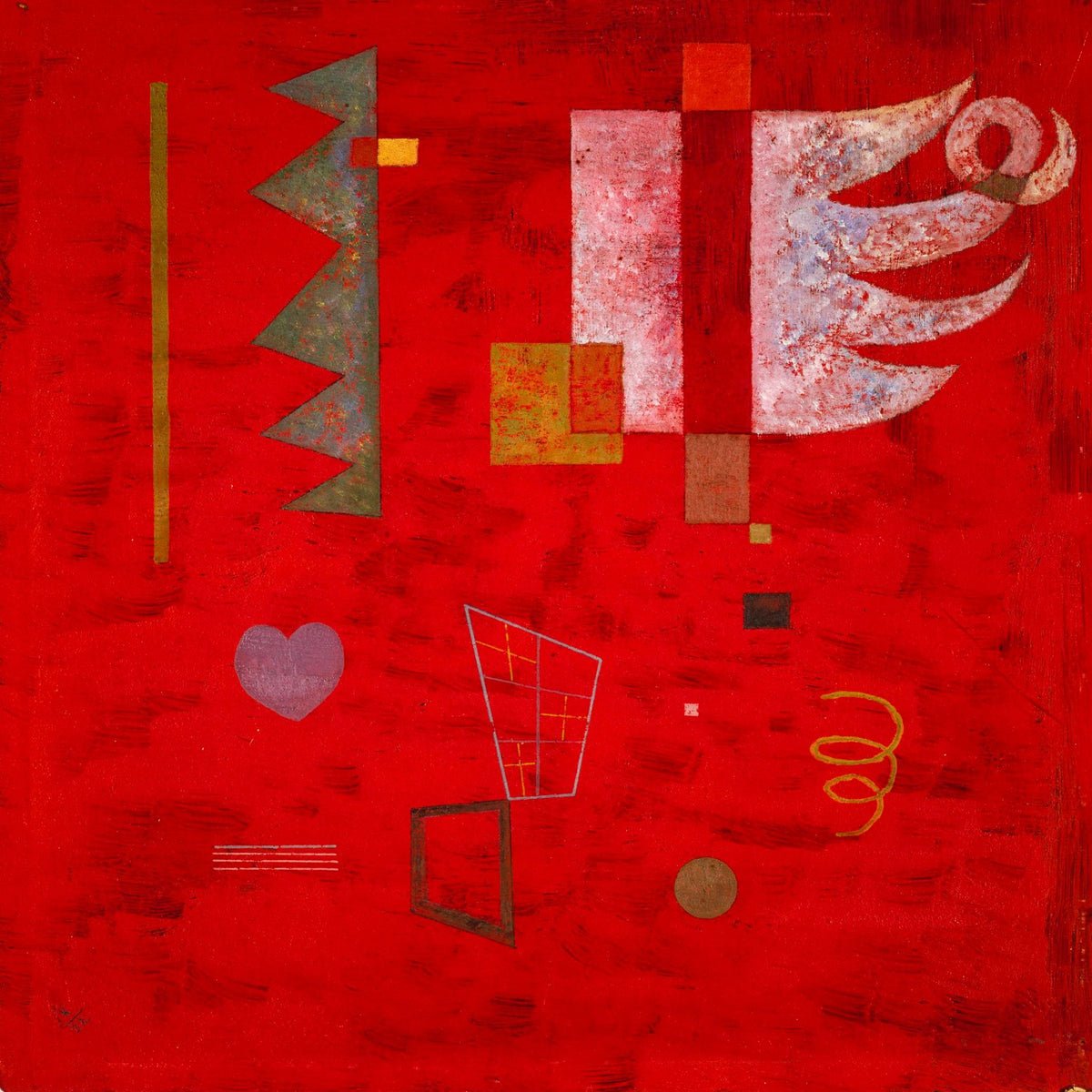 Cool Distance (Kühle Entfernung) – Wassily Kandinsky, 1944, framed