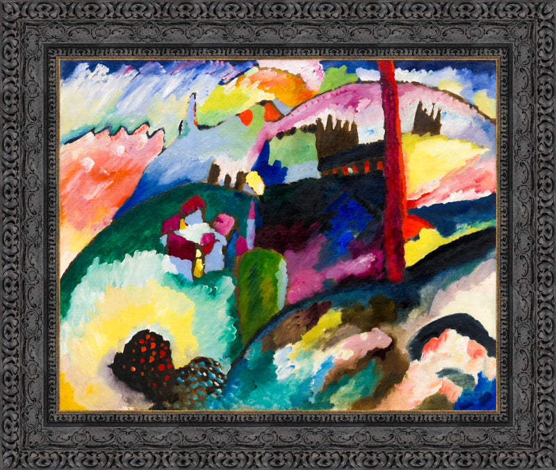 Landscape with Factory Chimney – Wassily Kandinsky, 1910