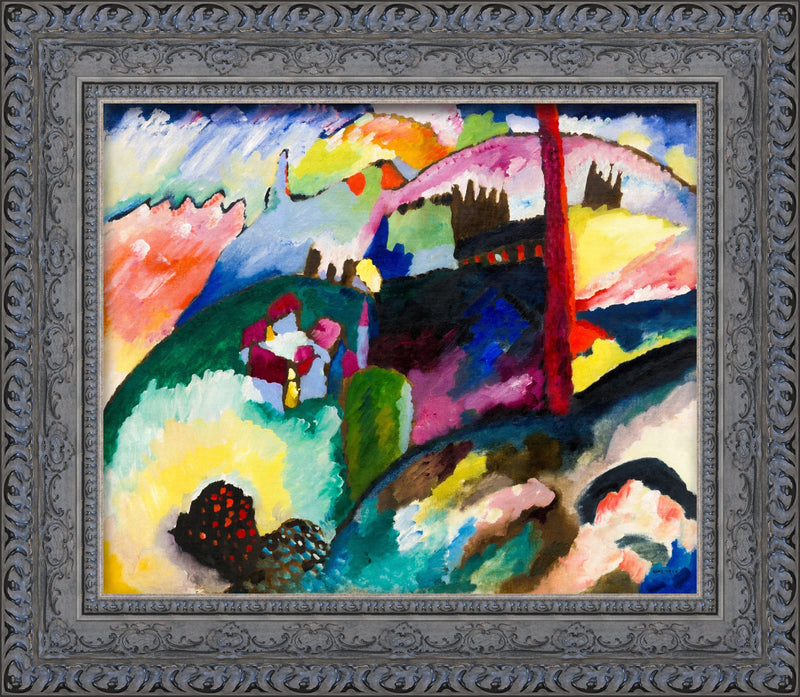 Landscape with Factory Chimney – Wassily Kandinsky, 1910
