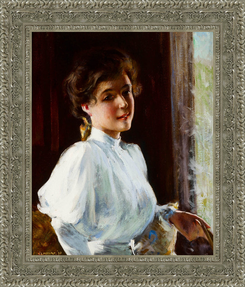 A Young Girl – Willard Metcalf, 1890s