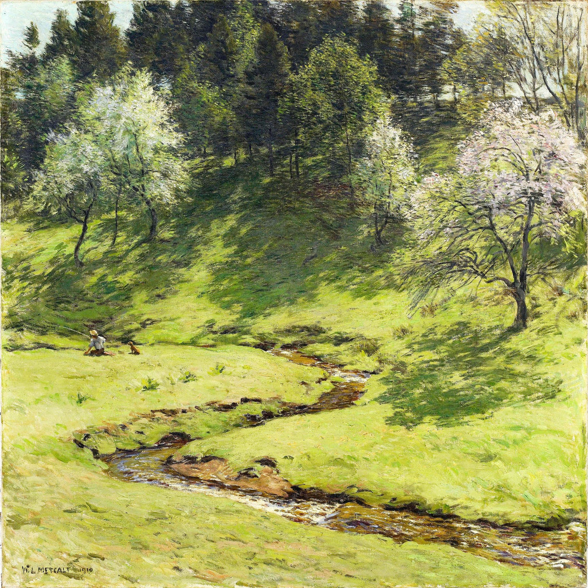 Blossom Time – Willard Metcalf, 1906, framed