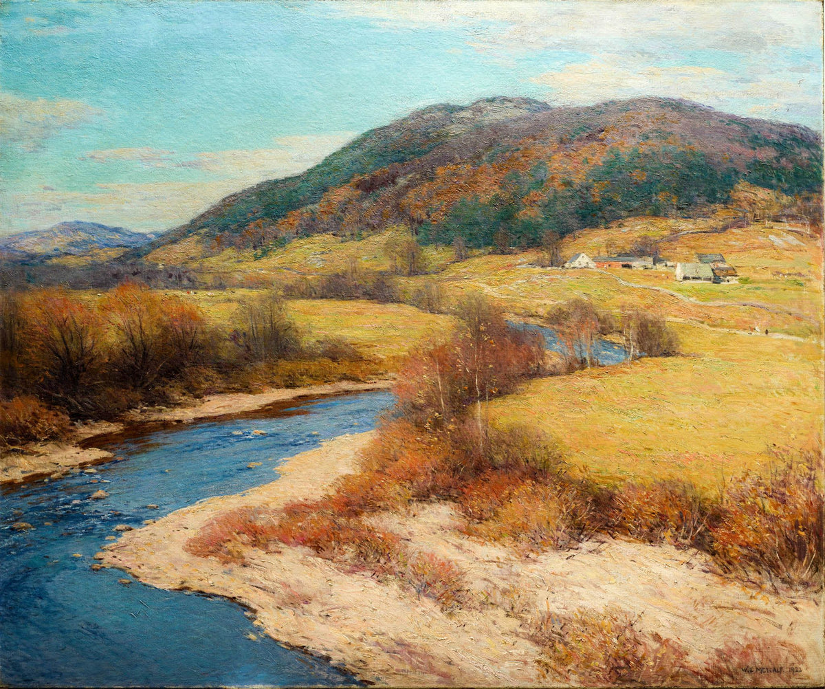 Indian Summer Vermont – Willard Metcalf, 1922, framed