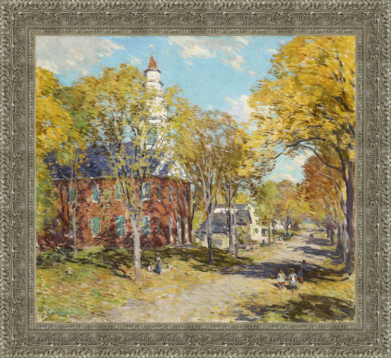 October Morning Deerfield Mass – Willard Metcalf, 1917