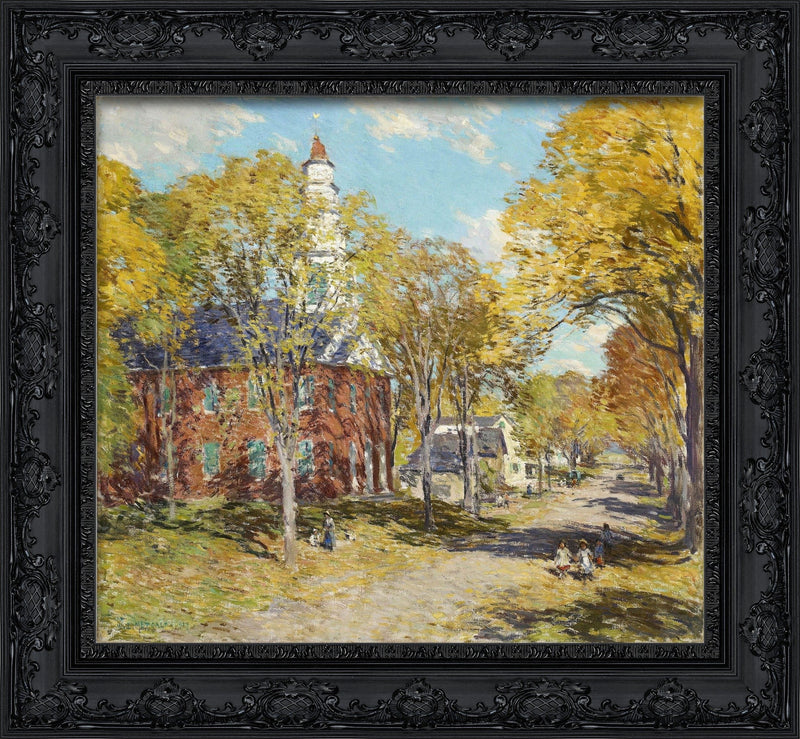 October Morning Deerfield Mass – Willard Metcalf, 1917