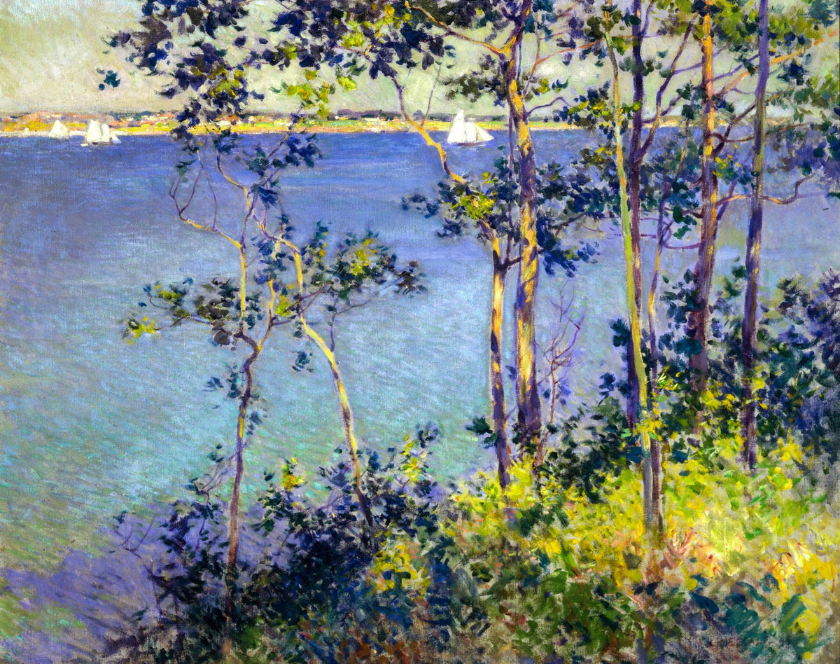 Summer Day Gloucester Massachusetts – Willard Metcalf, 1895, framed
