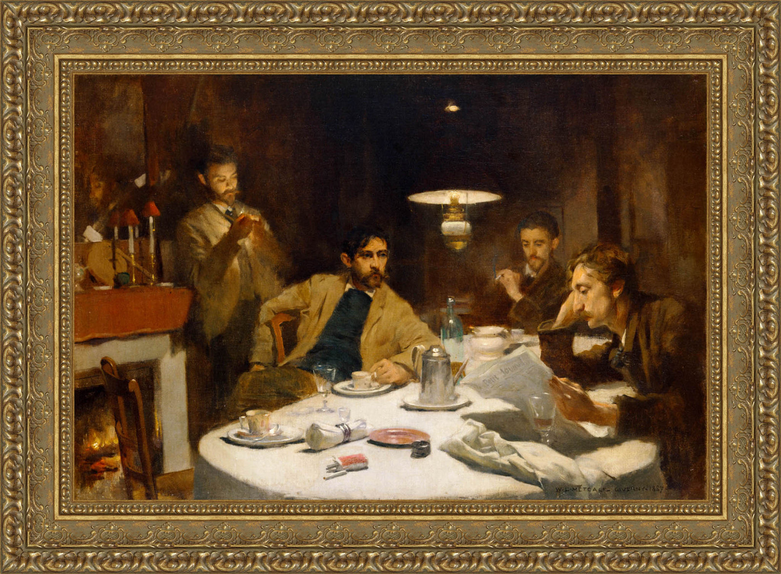 The Ten Cent Breakfast – Willard Leroy Metcalf, 1887