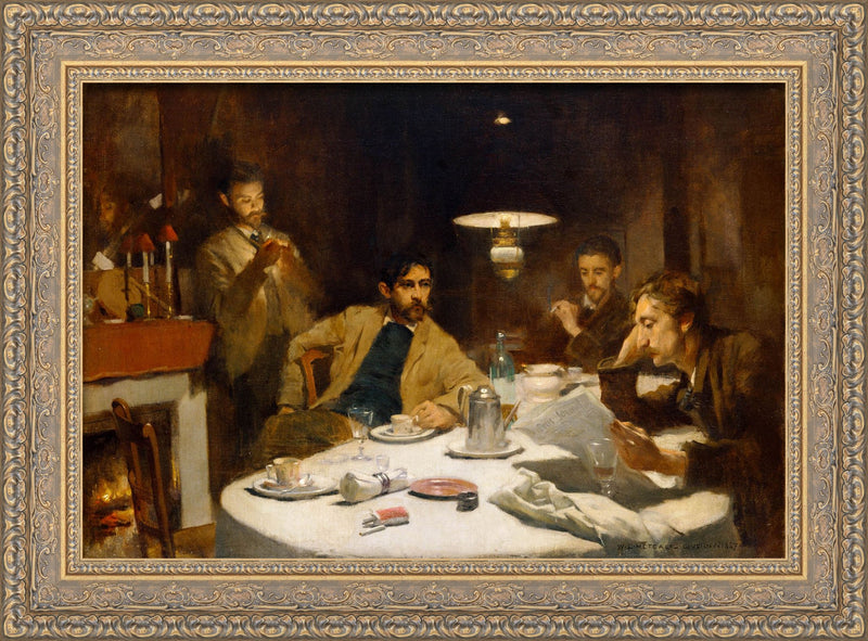 The Ten Cent Breakfast – Willard Leroy Metcalf, 1887