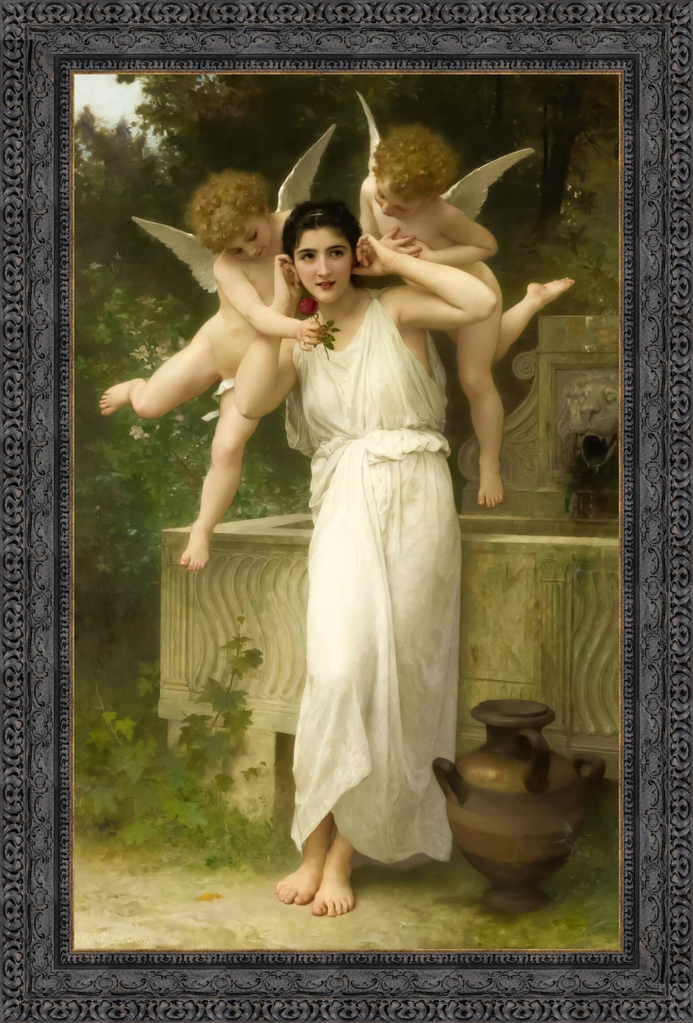 Jeunesse by William-Adolphe Bouguereau — Framed Giclee Canvas Print | Canvas Classics