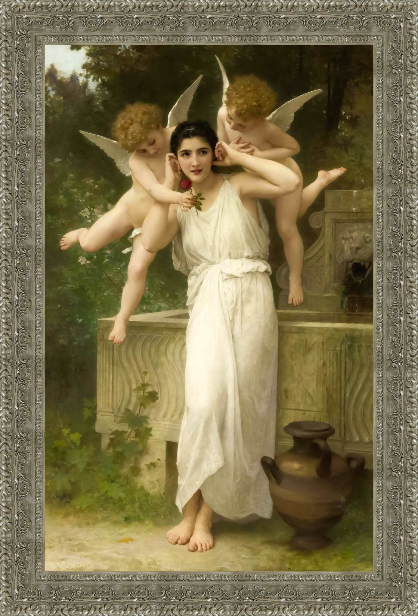 Jeunesse by William-Adolphe Bouguereau — Framed Giclee Canvas Print | Canvas Classics