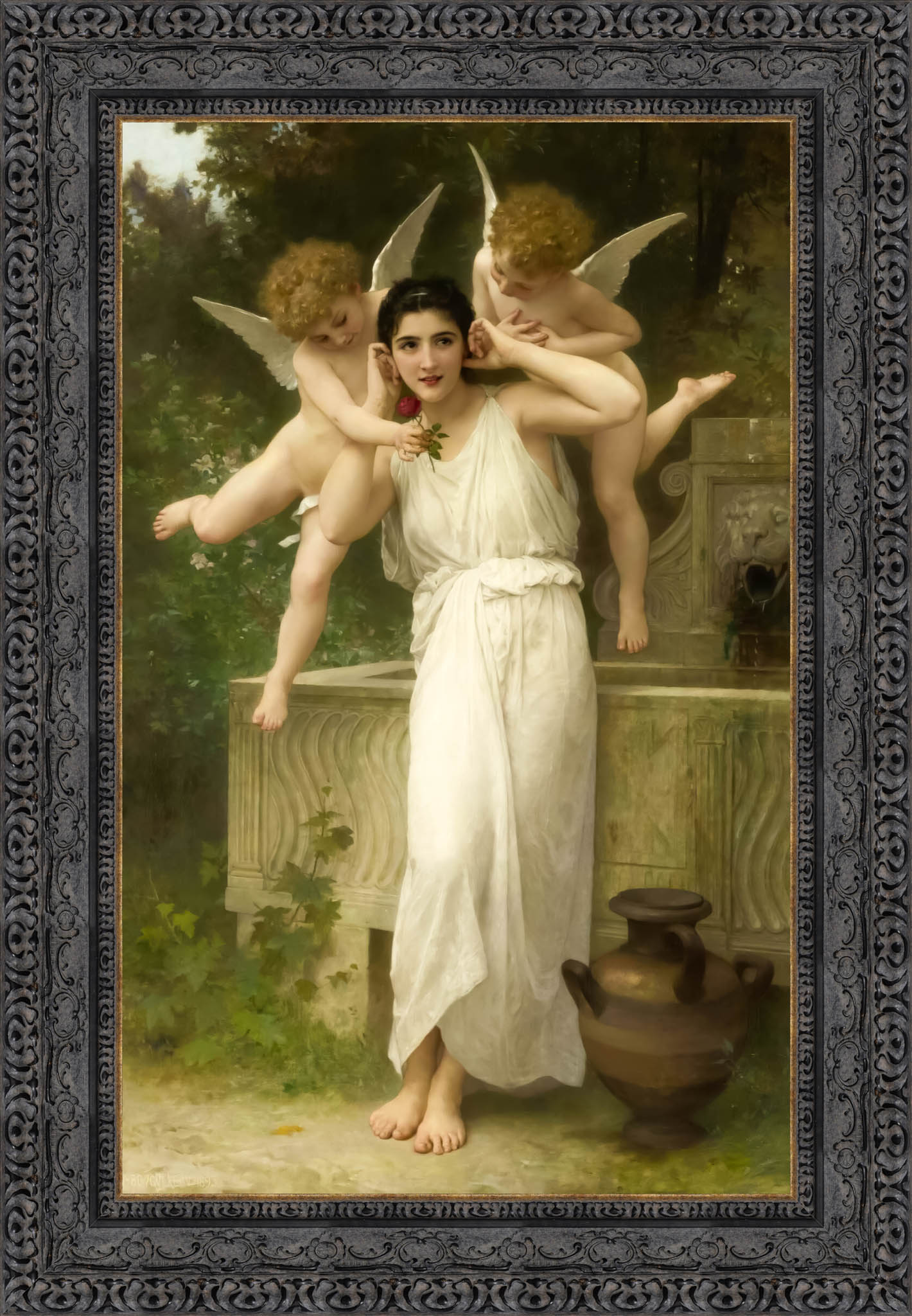 Jeunesse by William-Adolphe Bouguereau — Framed Giclee Canvas Print | Canvas Classics