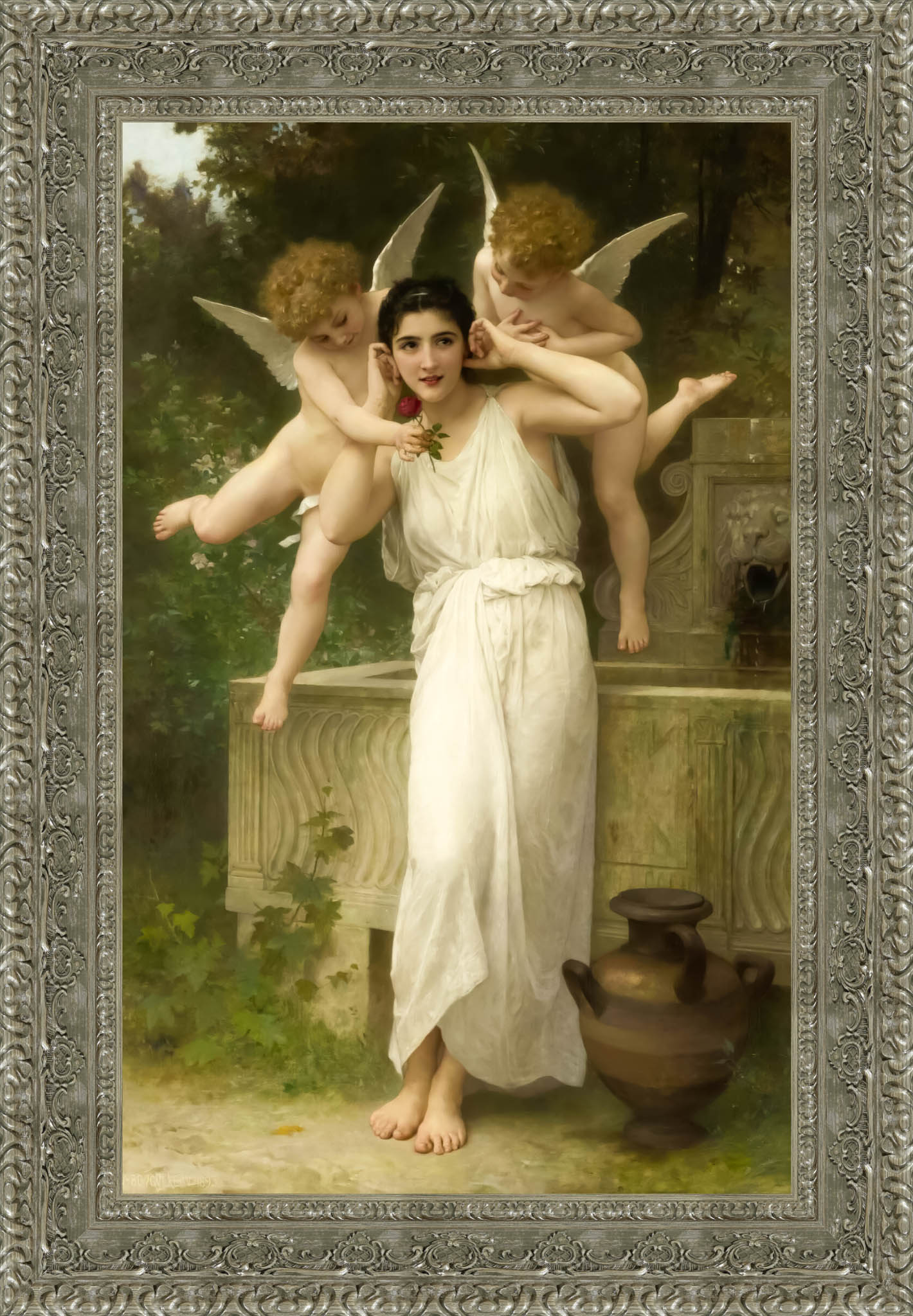 Jeunesse by William-Adolphe Bouguereau — Framed Giclee Canvas Print | Canvas Classics