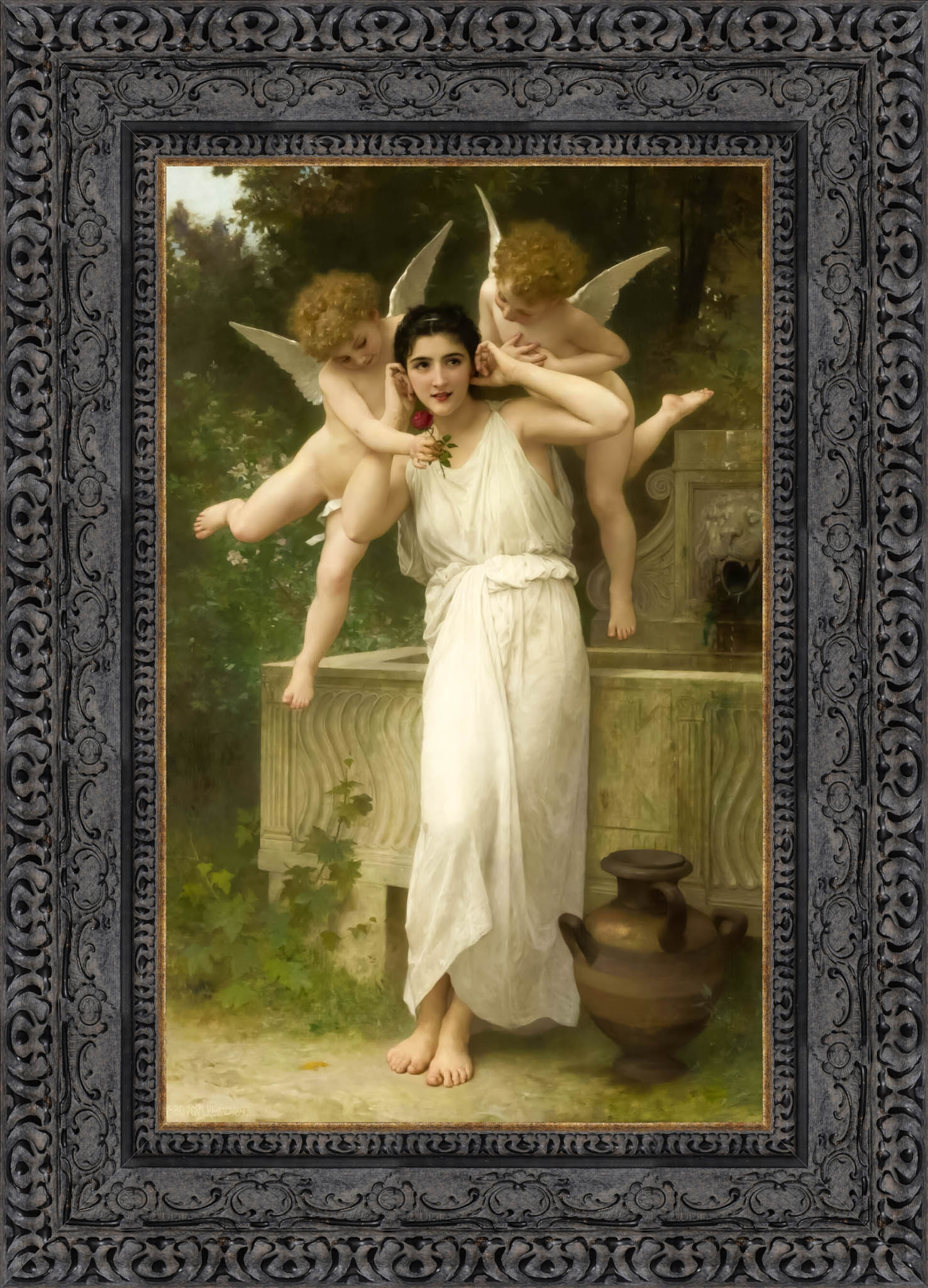 Jeunesse by William-Adolphe Bouguereau — Framed Giclee Canvas Print | Canvas Classics