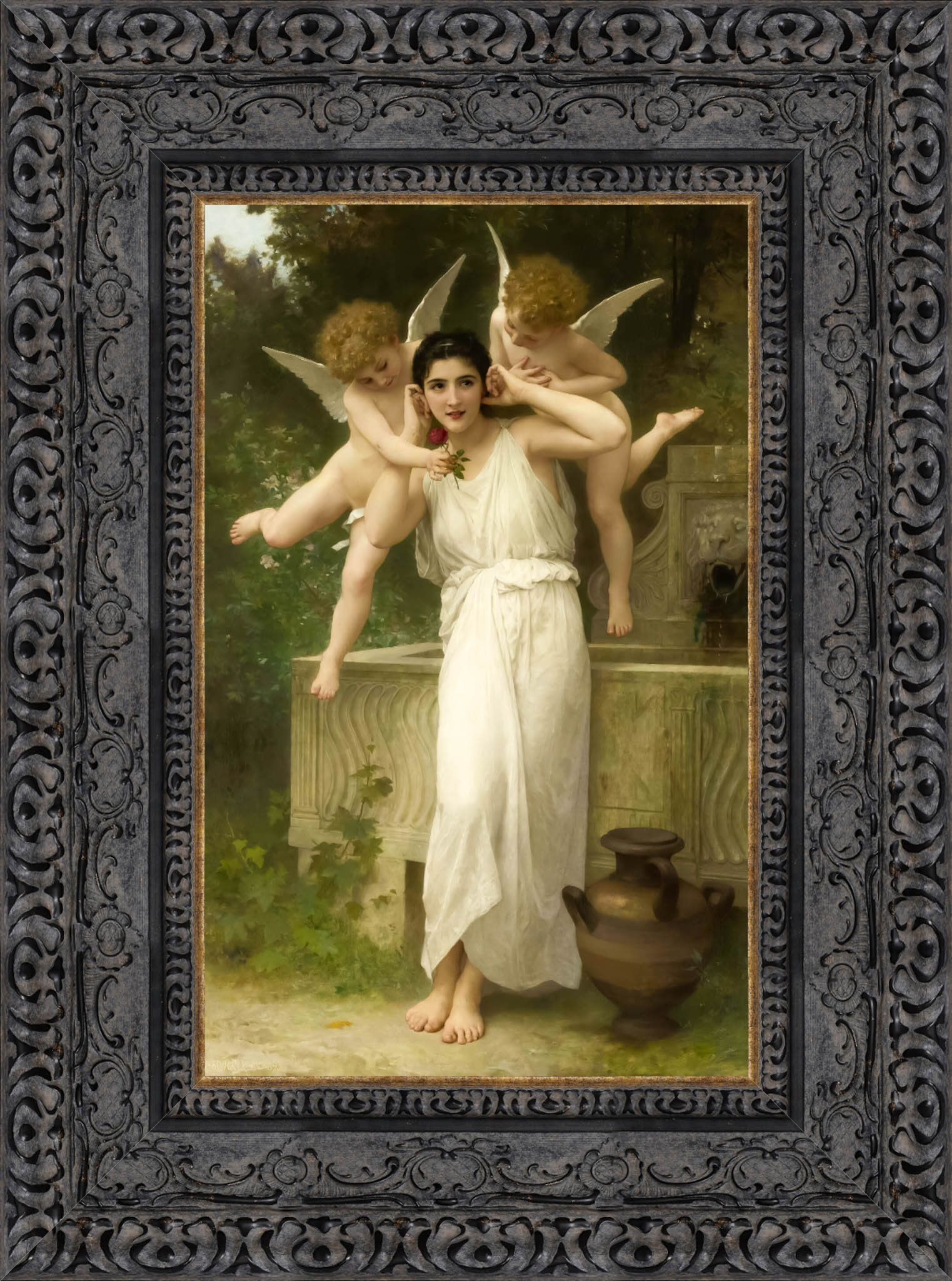 Jeunesse by William-Adolphe Bouguereau — Framed Giclee Canvas Print | Canvas Classics