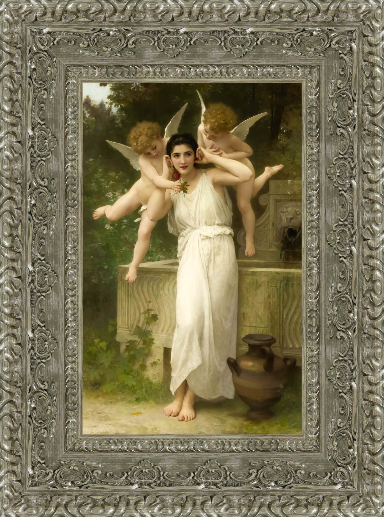 Jeunesse by William-Adolphe Bouguereau — Framed Giclee Canvas Print | Canvas Classics