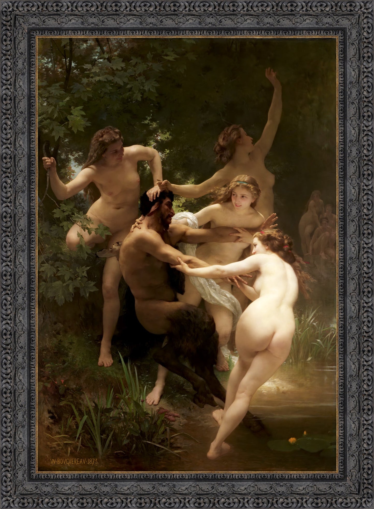 Nymphs and Satyr