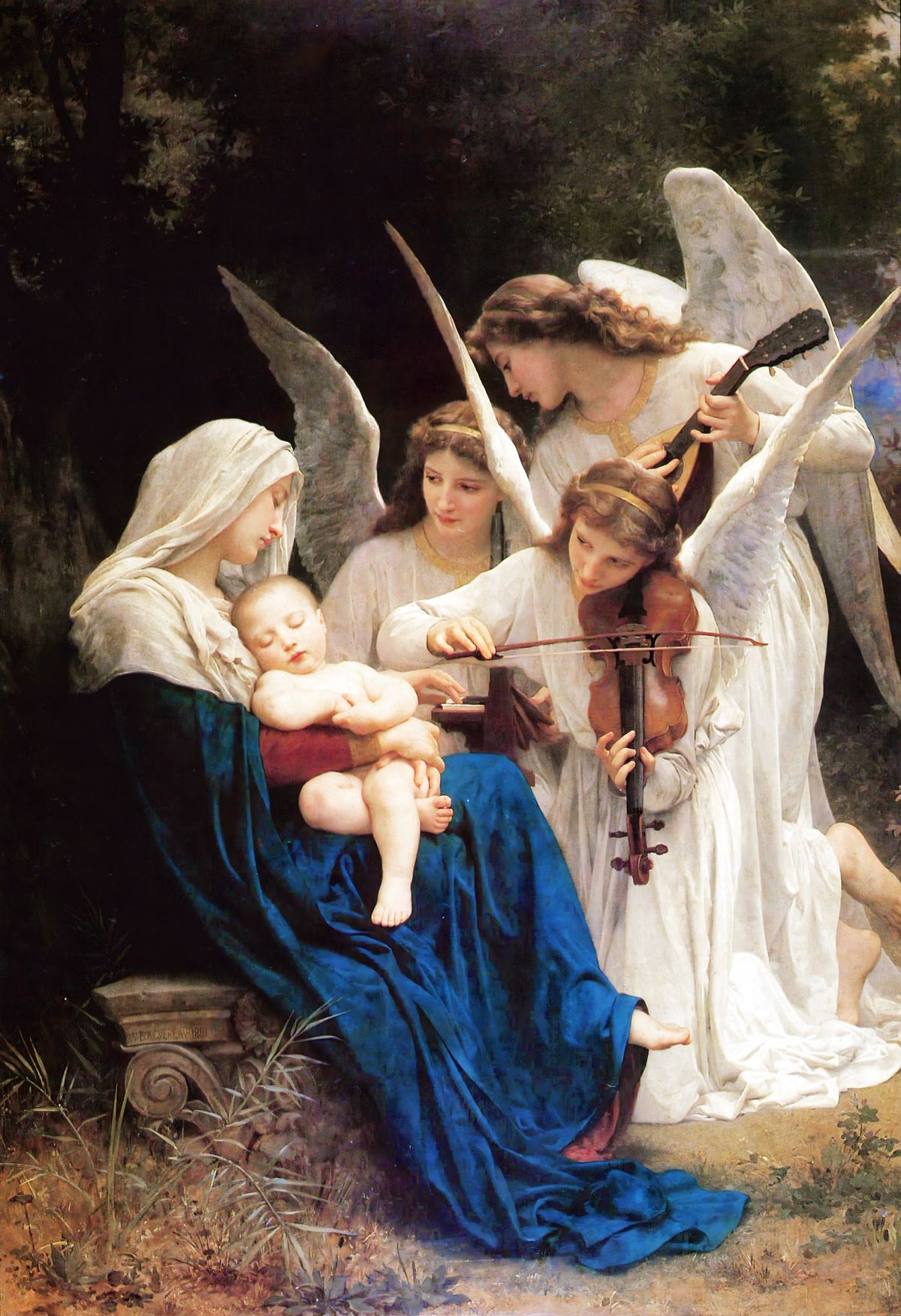 Song of the Angels – William-Adolphe Bouguereau, 1881, framed