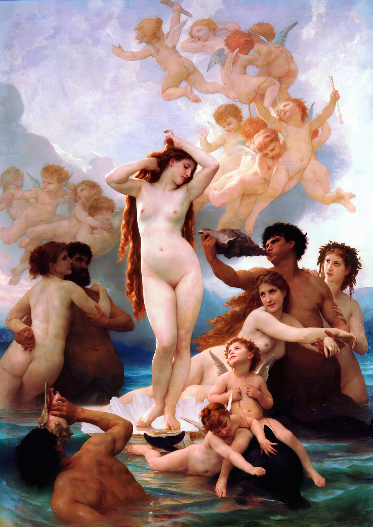 The Birth of Venus – William-Adolphe Bouguereau, 1879, framed