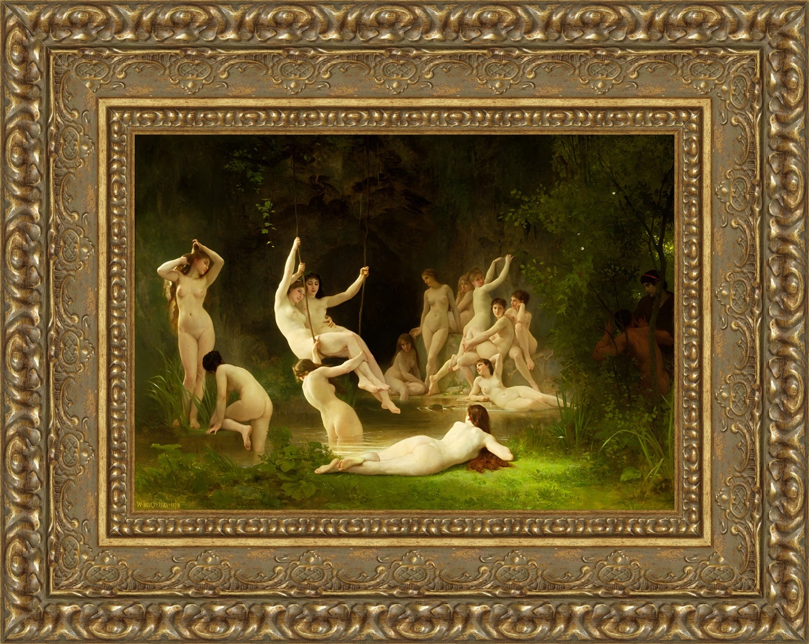 The Nymphaeum – William-Adolphe Bouguereau, 1878