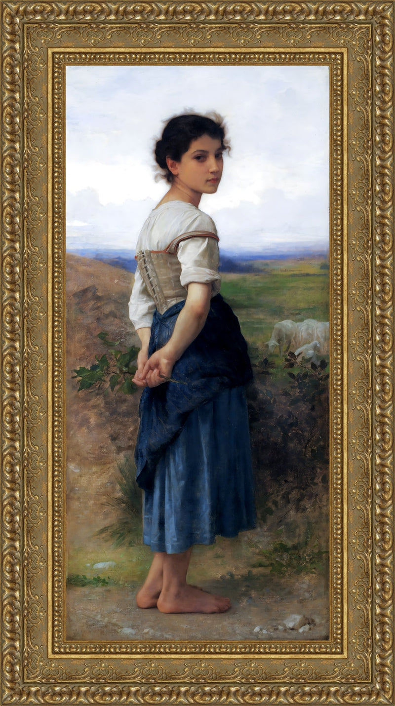 The Young Shepherdess – William-Adolphe Bouguereau, 1885