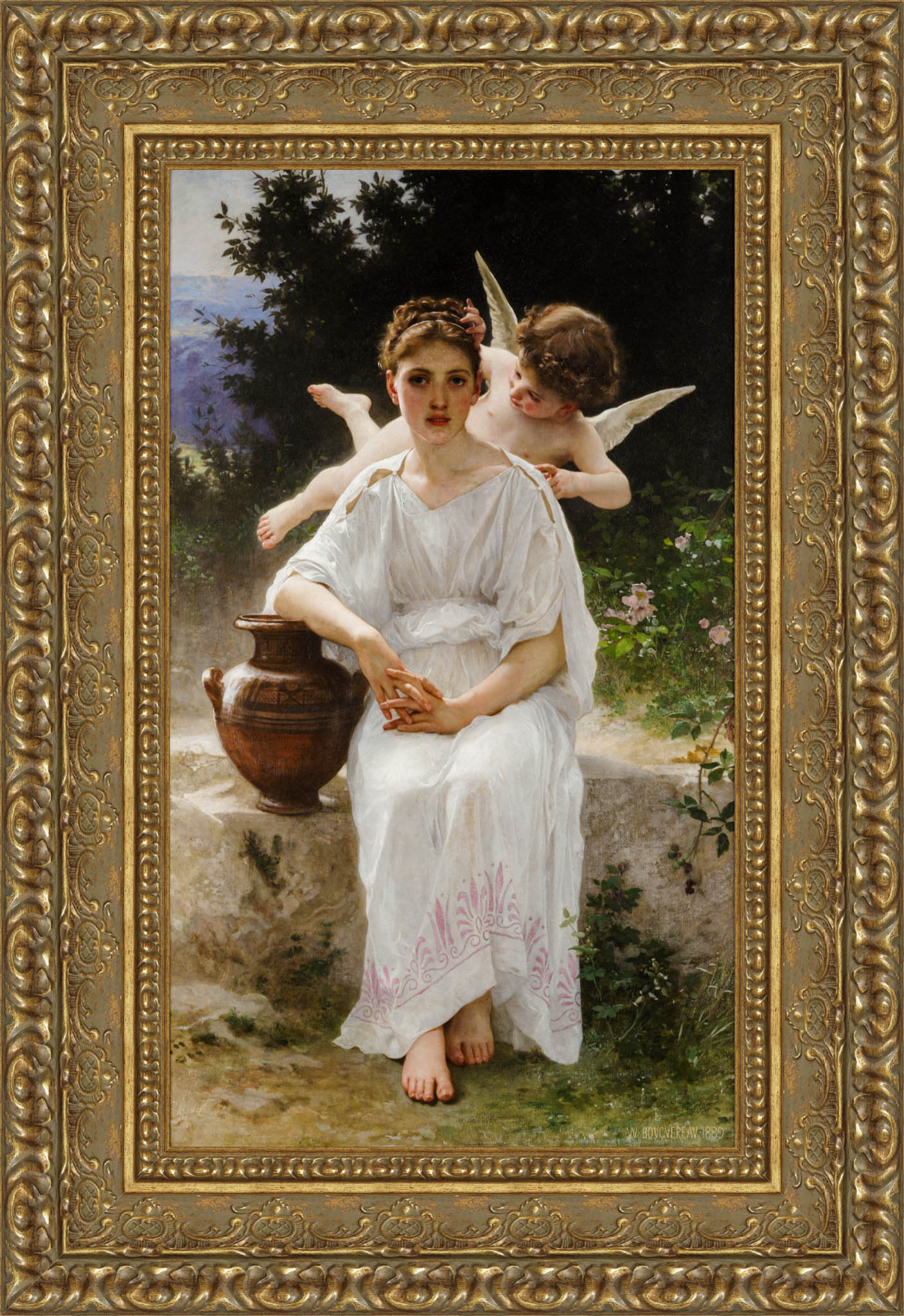 Whisperings of Love – William-Adolphe Bouguereau, 1889