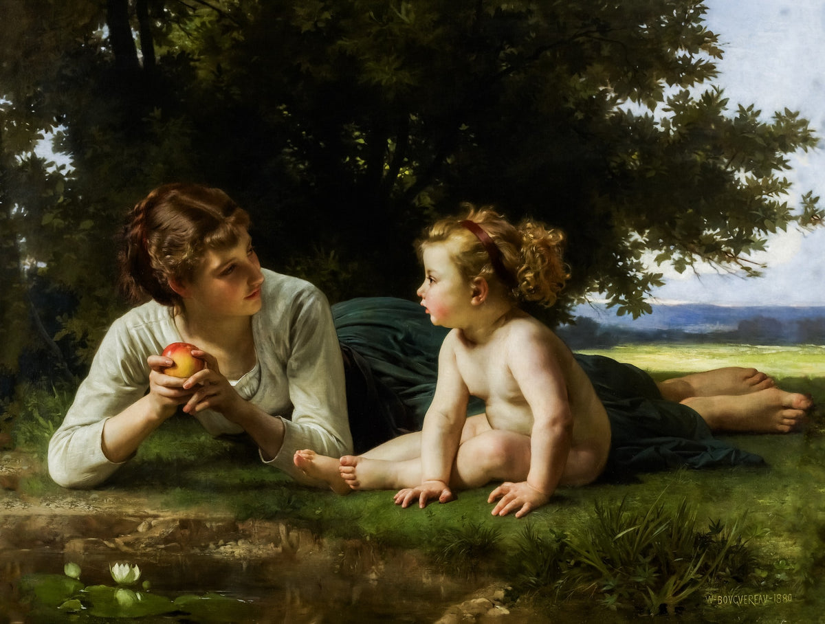 Temptation – William-Adolphe Bouguereau, 1880, framed
