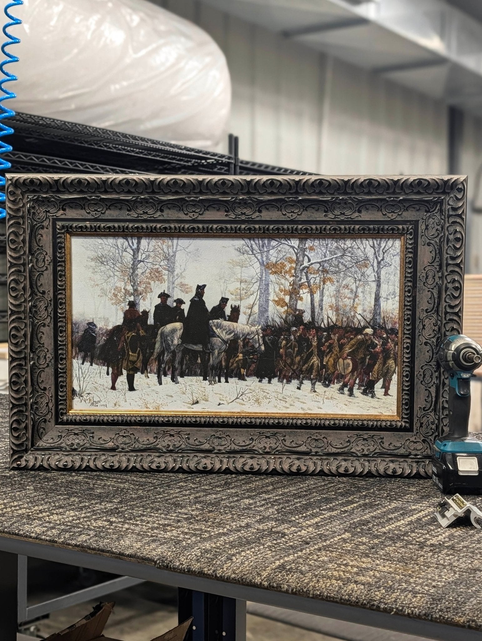 The March to Valley Forge by William B. T. Trego — Framed Giclee Canvas Print | Canvas Classics