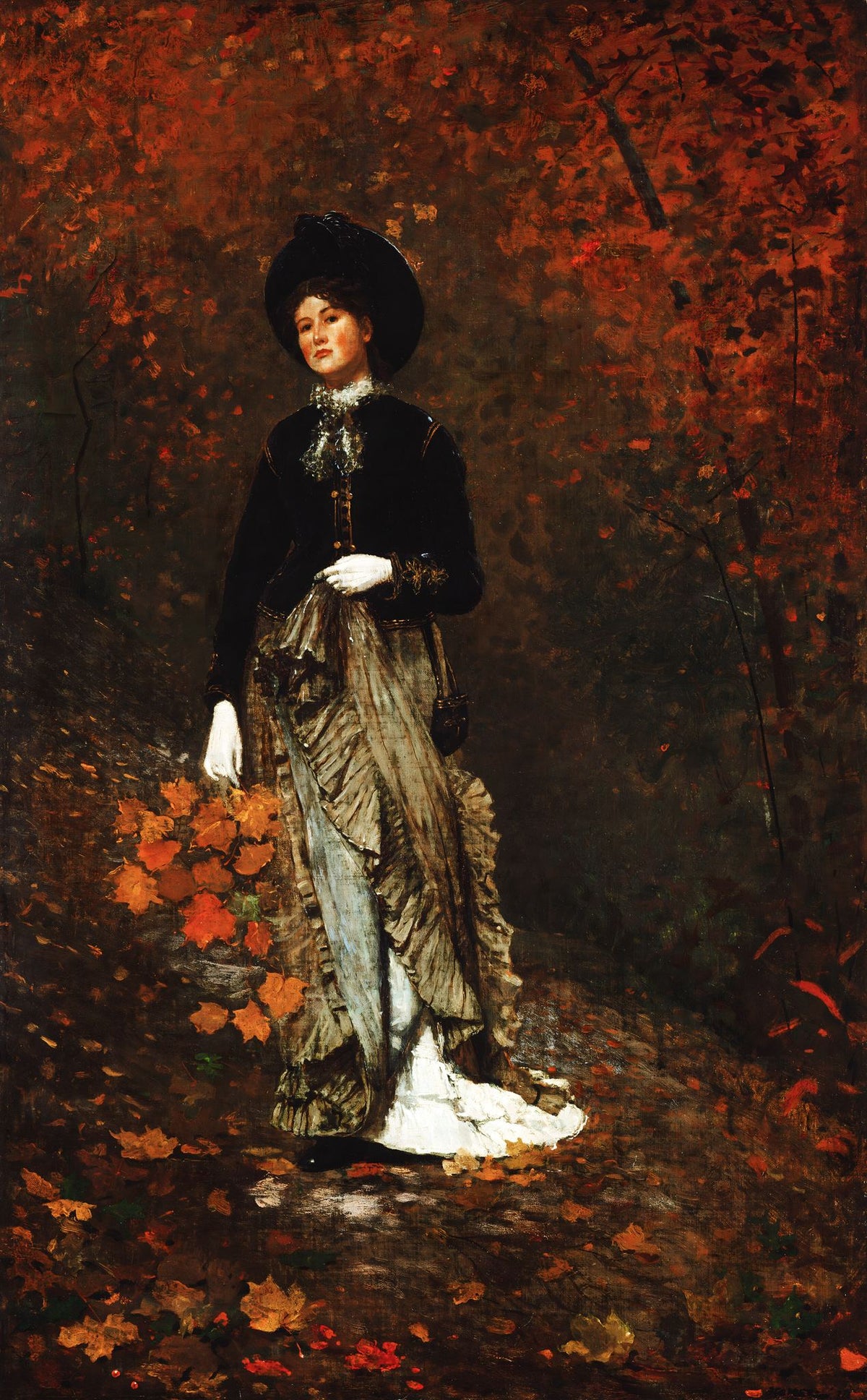 Autumn – Winslow Homer, 1877, framed
