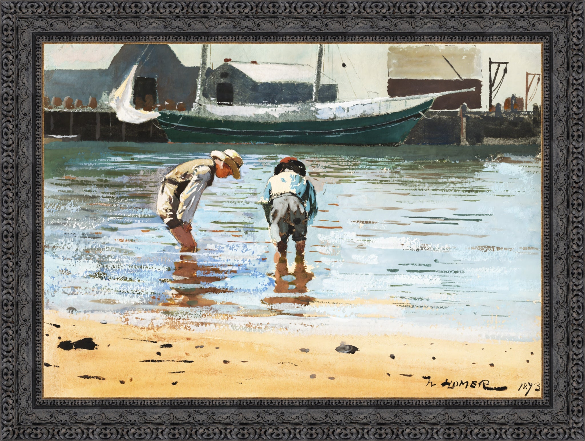 Boys Wading