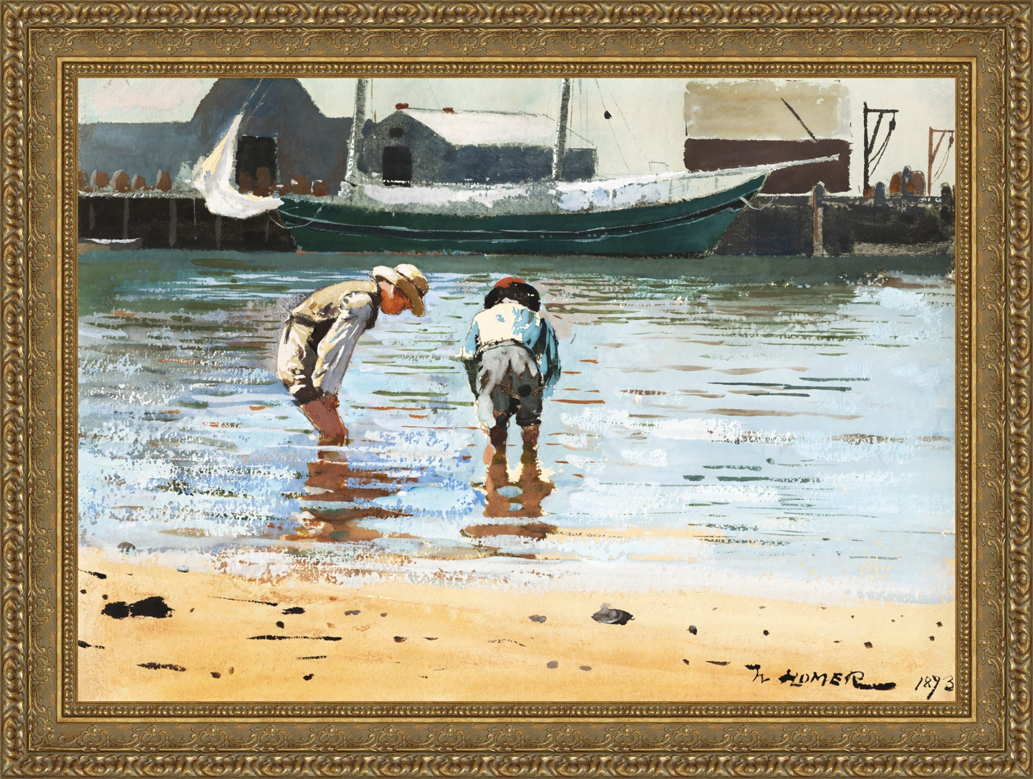 Boys Wading