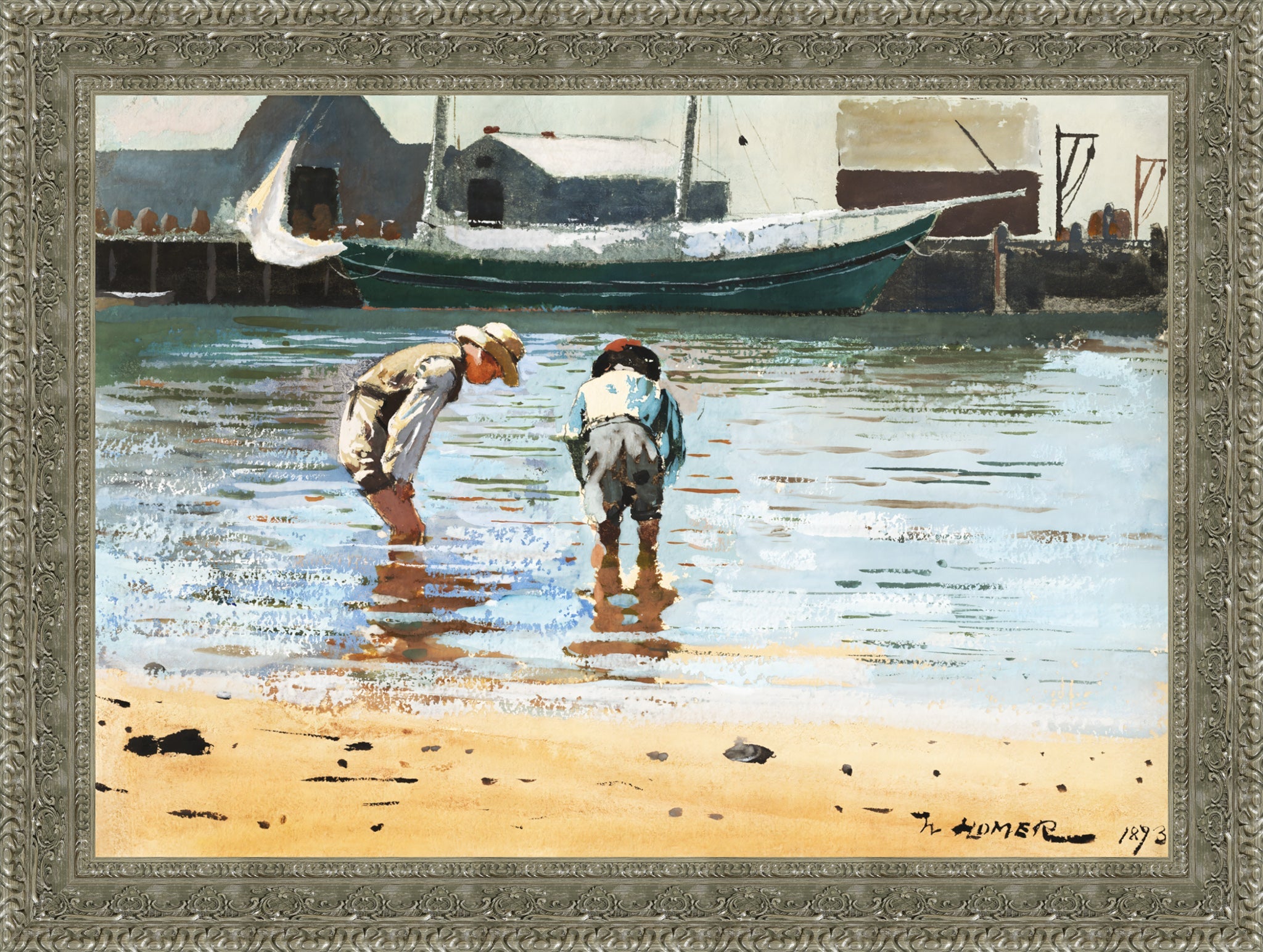 Boys Wading
