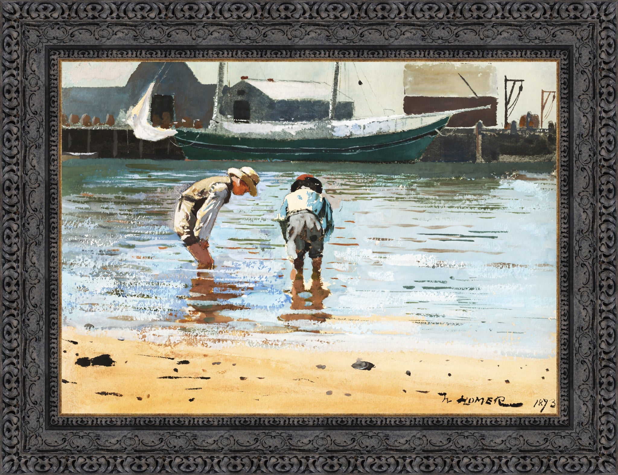 Boys Wading