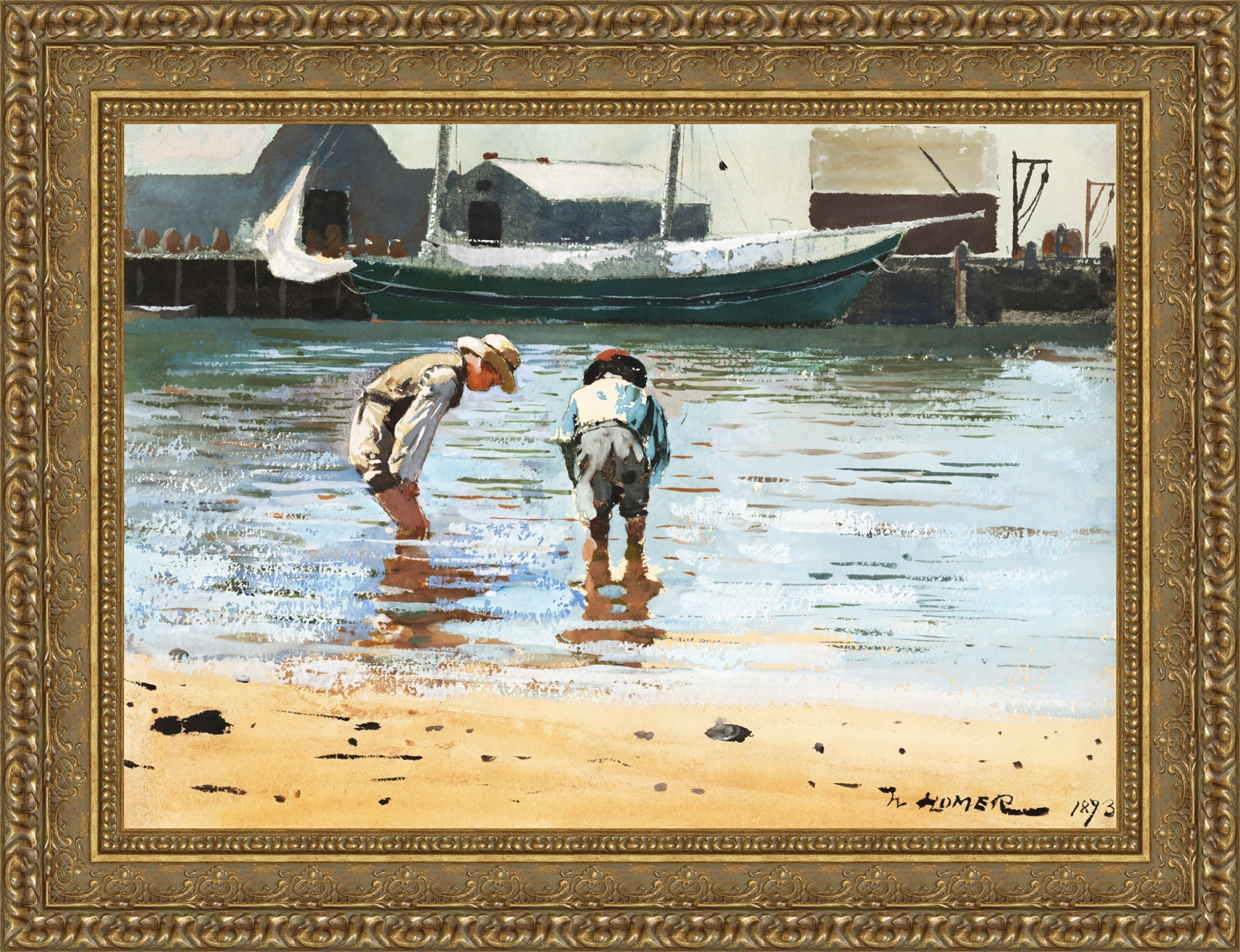 Boys Wading
