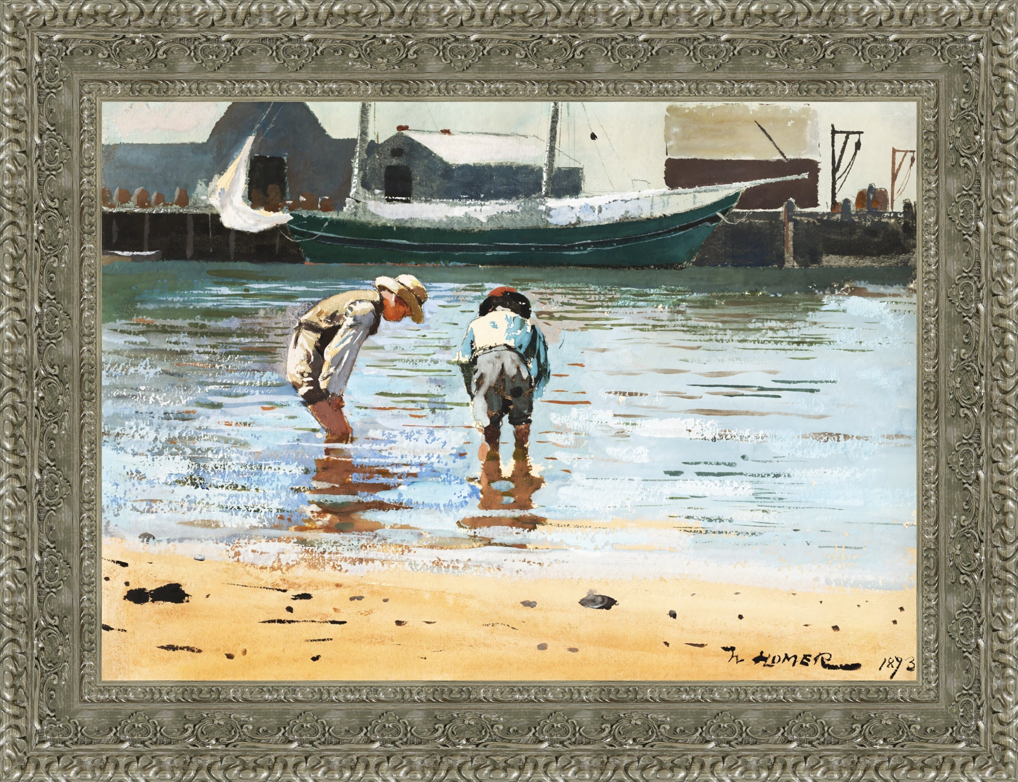 Boys Wading