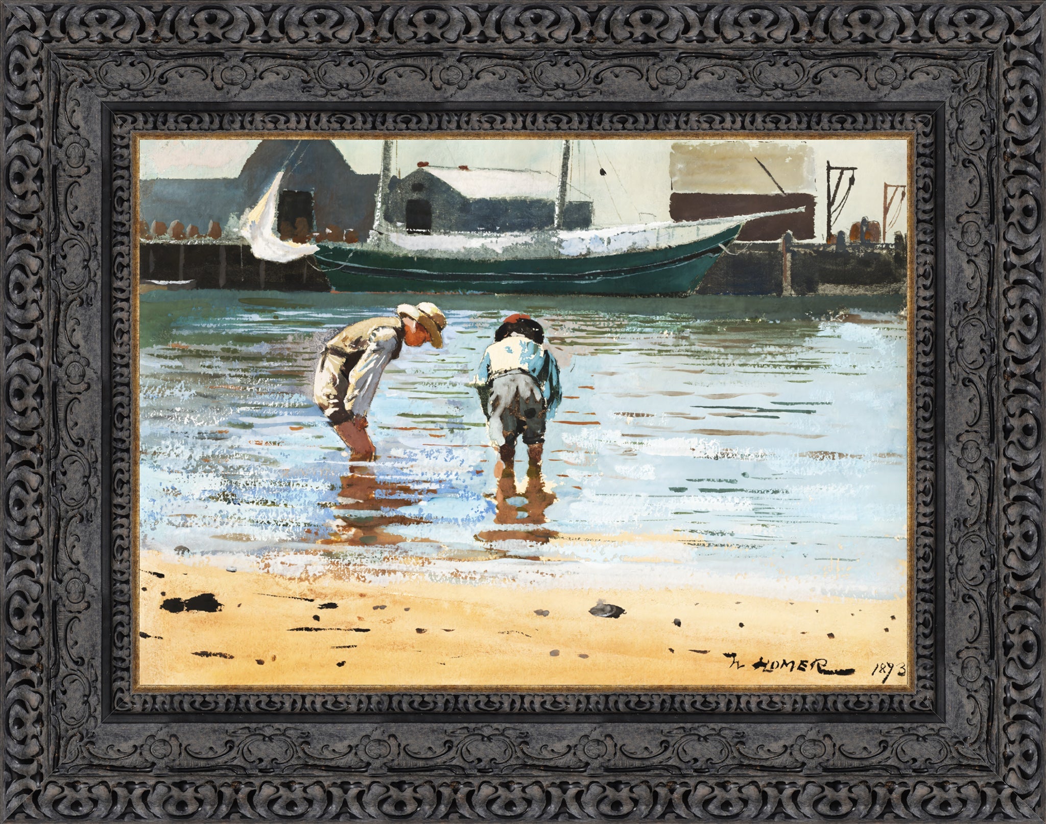 Boys Wading