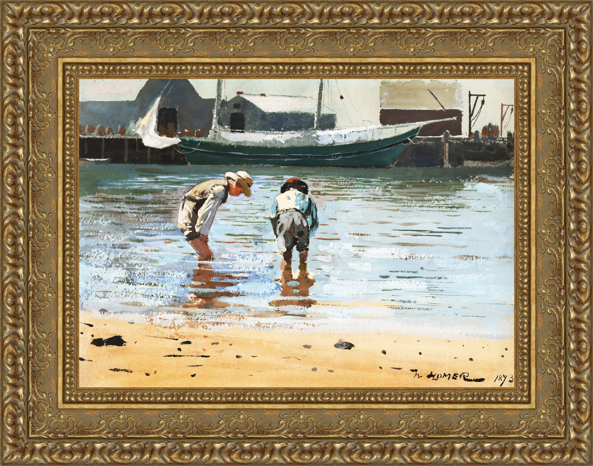 Boys Wading