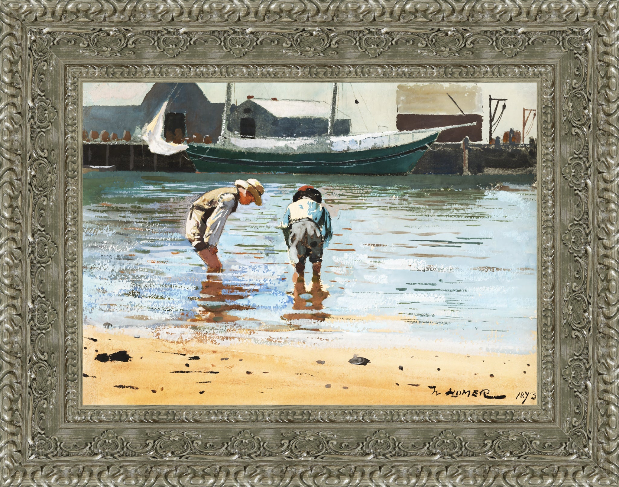 Boys Wading